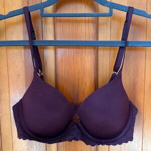 Aerie Sunnie Push-up Deep Purple Lace Bra 32C